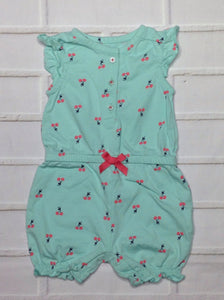 Simple Joy Light Green & Red One Piece