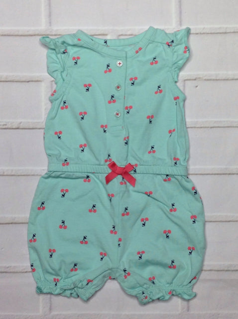 Simple Joy Light Green & Red One Piece