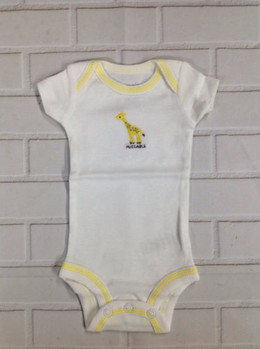Simple Joy White Print Onesie
