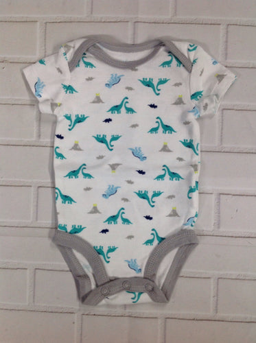 Simple Joy White Print Onesie