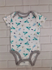 Simple Joy White Print Onesie