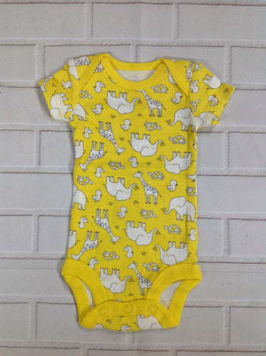 Simple Joy Yellow Print Onesie