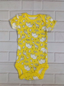 Simple Joy Yellow Print Onesie