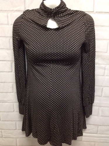 Size MAT 12 Topshop BLACK & BEIGE Floral Top