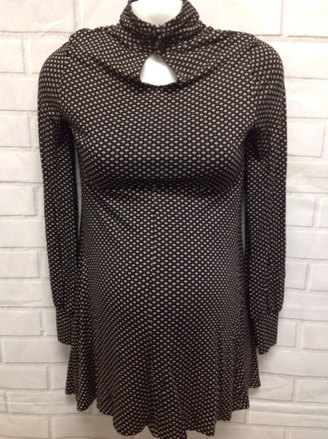 Size MAT 12 Topshop BLACK & BEIGE Floral Top