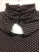 Size MAT 12 Topshop BLACK & BEIGE Floral Top