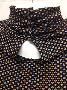 Size MAT 12 Topshop BLACK & BEIGE Floral Top