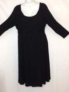 Size MAT XX-LARGE OLD NAVY MATERNITY Black Solid Dress