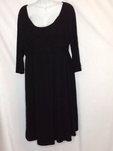 Size MAT XX-LARGE OLD NAVY MATERNITY Black Solid Dress