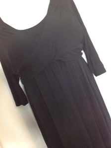 Size MAT XX-LARGE OLD NAVY MATERNITY Black Solid Dress