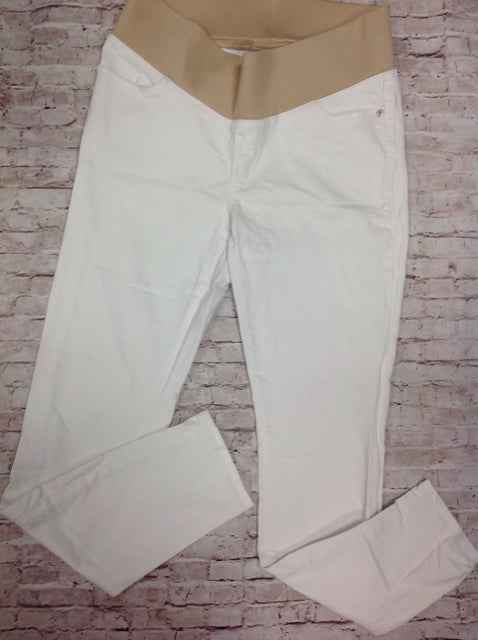 Size 6 LOFT White Solid Pants