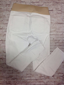 Size 6 LOFT White Solid Pants