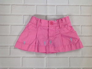 Size 6 MONTHS Oshkosh Pink Sea Horses Skorts