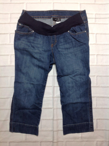 Size Large Ana Blue Denim Capri