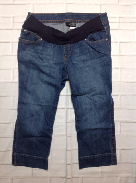 Size Large Ana Blue Denim Capri