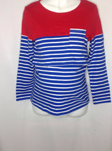 Size Large Bearsland Red & White Stripe Top