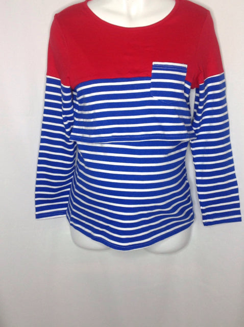Size Large Bearsland Red & White Stripe Top
