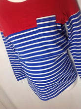 Size Large Bearsland Red & White Stripe Top
