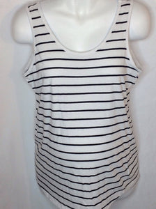 Size Large Bump Start WHITE & BLACK Stripe Top