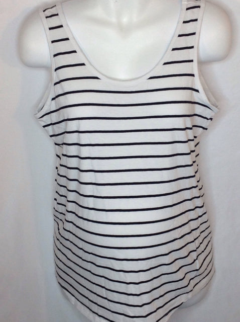 Size Large Bump Start WHITE & BLACK Stripe Top