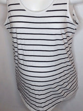 Size Large Bump Start WHITE & BLACK Stripe Top