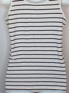 Size Large Bump Start WHITE & BLACK Stripe Top