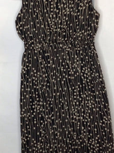 Size Large Motherhood BLACK & TAN Polka Dot Dress