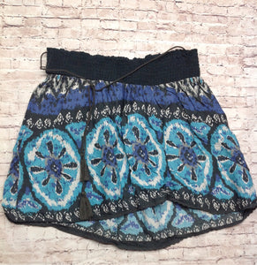 Size Large Motherhood Blue & Gray Skirt