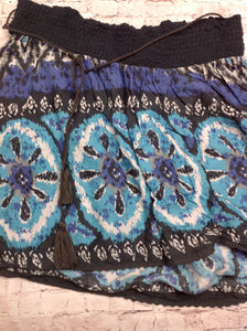 Size Large Motherhood Blue & Gray Skirt