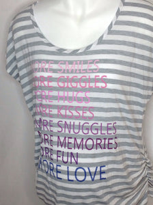 Size Large Motherhood Gray & Pink Top