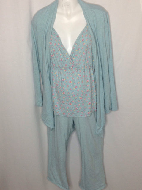 Size Large Motherhood LIGHT BLUE Floral Pajamas