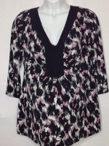 Size Large Motherhood Pink & Black Top