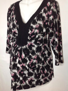 Size Large Motherhood Pink & Black Top