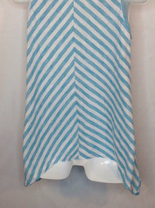 Size Large Oh Baby Baby Blue & White Stripe Top