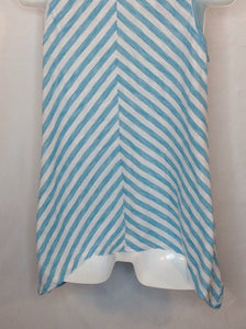 Size Large Oh Baby Baby Blue & White Stripe Top