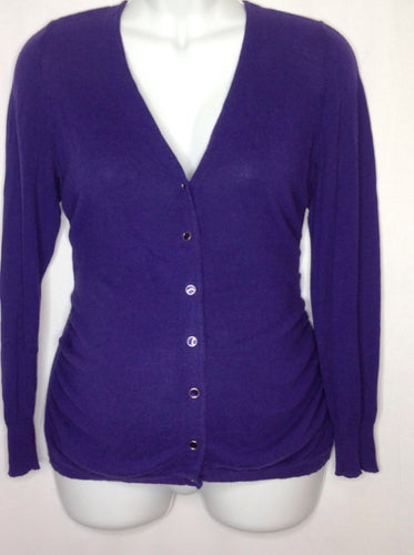 Size M Motherhood Purple Solid Sweater