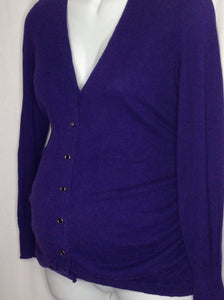 Size M Motherhood Purple Solid Sweater