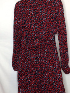Size M Motherhood Red Print Floral Dress