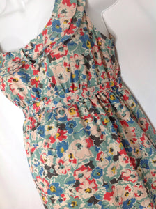 Size M Motherhood Tan Print Floral Dress