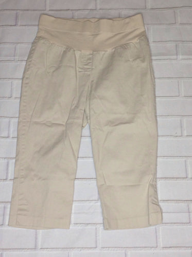 Size M Motherhood Tan Solid Capri