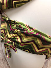 Size M Old Navy Green Print Zigzags Swimwear