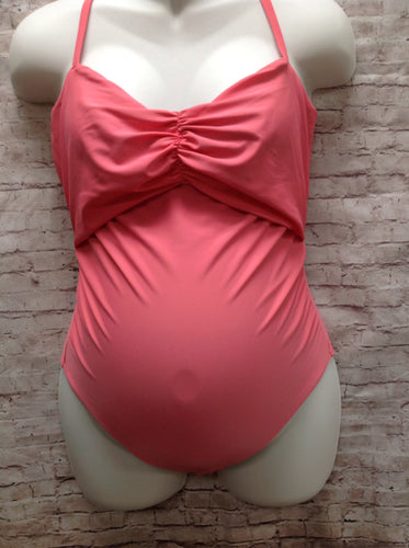 Size M SERAPHINE Coral Solid Swimwear