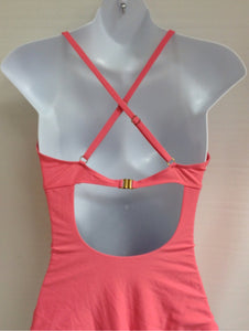 Size M SERAPHINE Coral Solid Swimwear