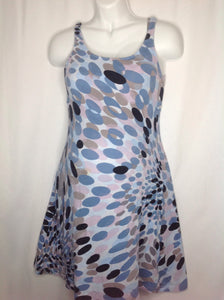Size MAT MEDIUM Baby Blue & Gray Circle Nursing Wear