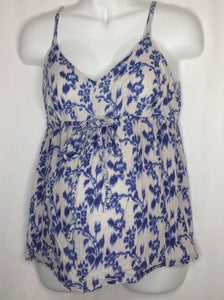 Size MAT SMALL Gap Maternity BLUE & WHITE Top