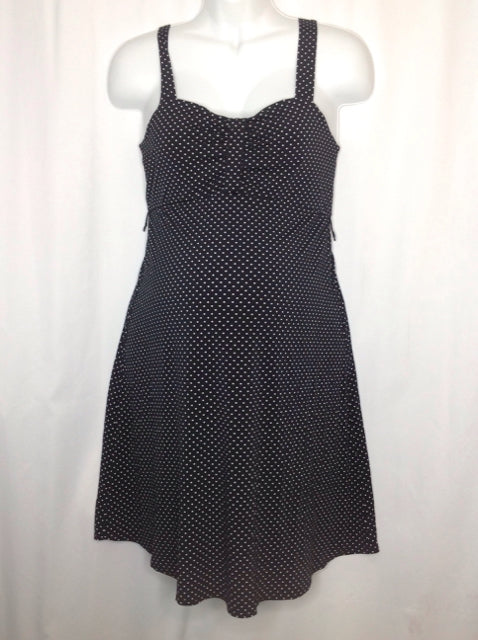 Size MAT SMALL Motherhood BLACK & WHITE Polka Dot Dress