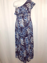 Size Medium A Pea in the Pod BLUE & WHITE Leaves Dress