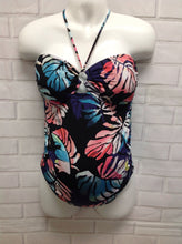 Size MAT MEDIUM A Pea in the Pod Black Print Leaves Swimwear