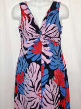 Size Medium A Pea in the Pod PINK & BLUE Palm Leaves Dress