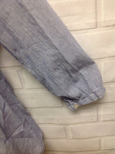 Size MAT MEDIUM H & M Baby Blue & White Cotton Pinstripe Top